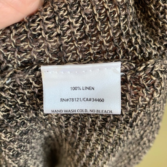 EILEEN FISHER Linen HiLo Sweater Tunic - Picture 5 of 8